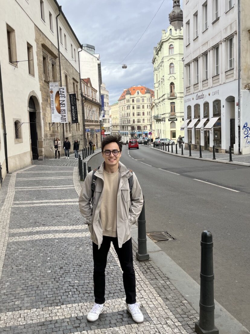 This is me in Prague, but I'm at home now tho...